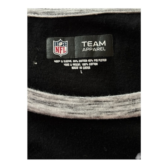 New Orleans Saints NFL women’s T-shirt, size Large ,curved hem, all cotton - Picture 6 of 6